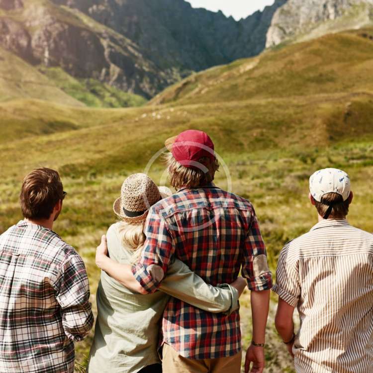 Family Hike - stock image