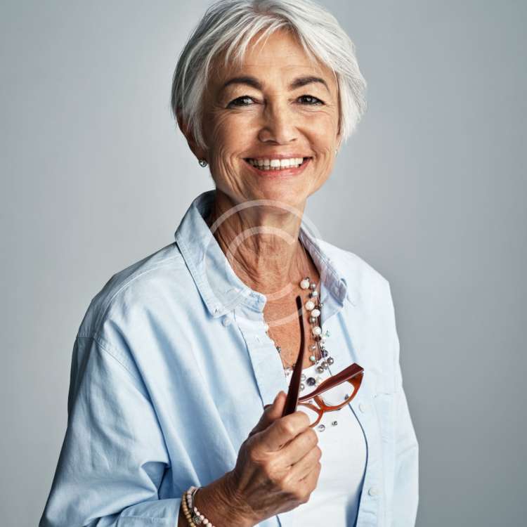 Woman with Glasses - stock image