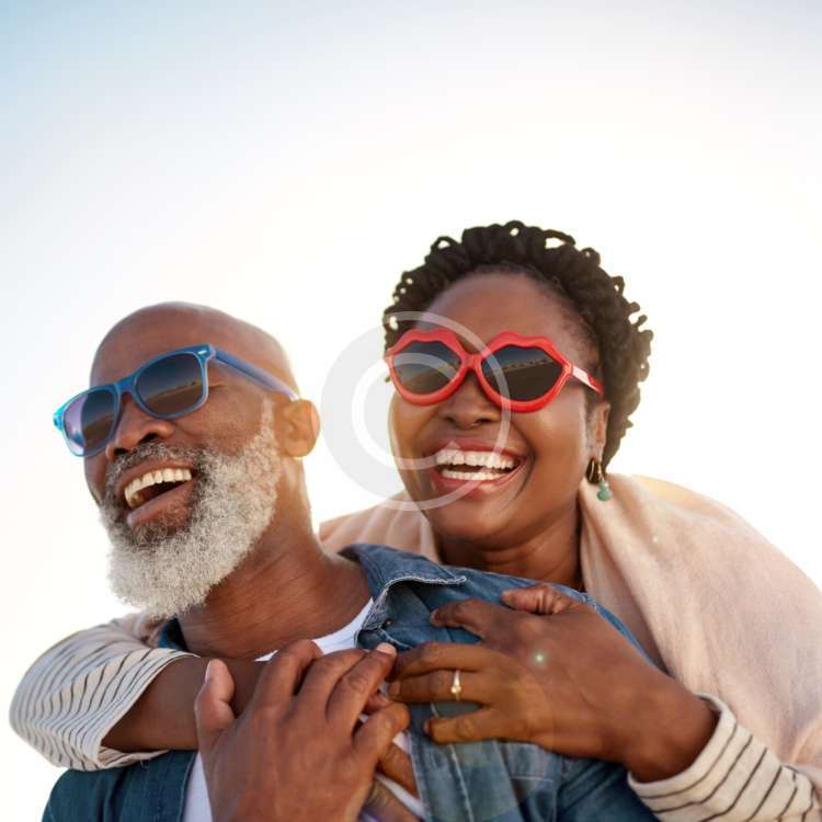 Couple with Sunglasses - stock image